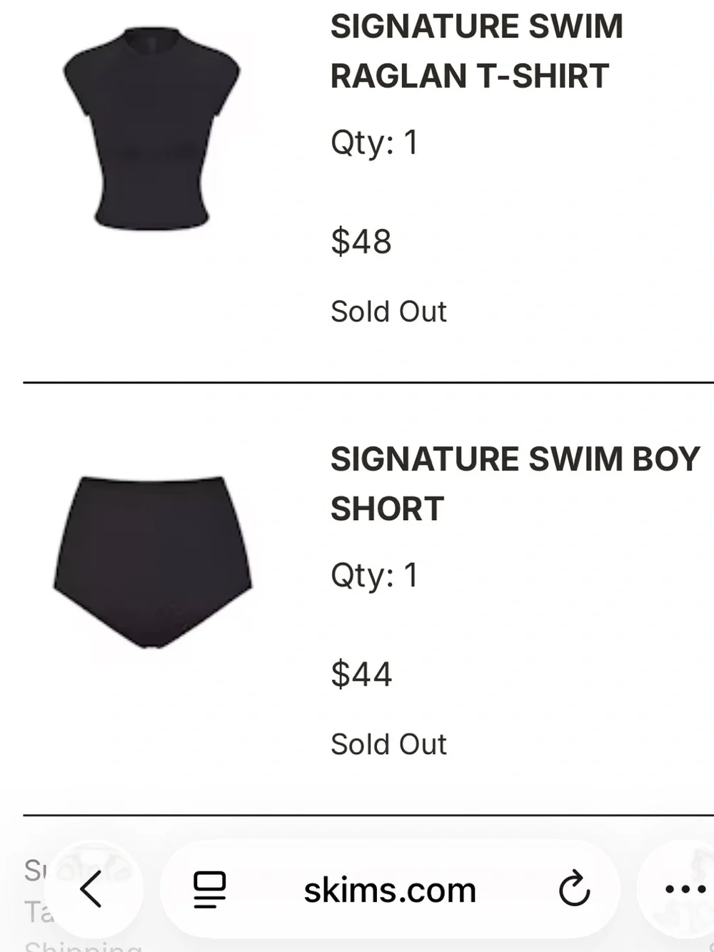 Skims Signature Swim Boy Short (XL)